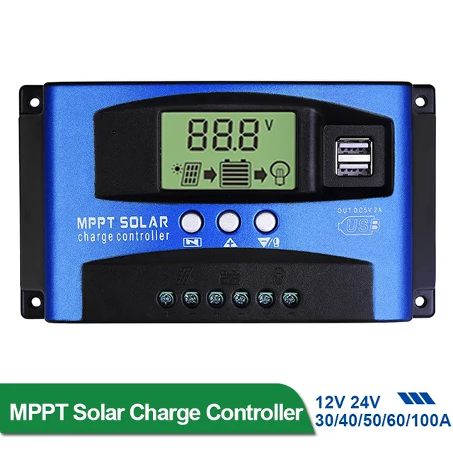 Contrôleur de Charge solaire MPPT 100A 60A 50A 40A 30A