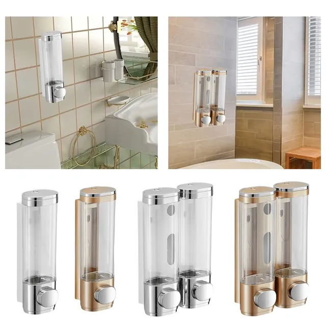 Distributeur mural shampoing liquide manuel rechargeable… – vue 4