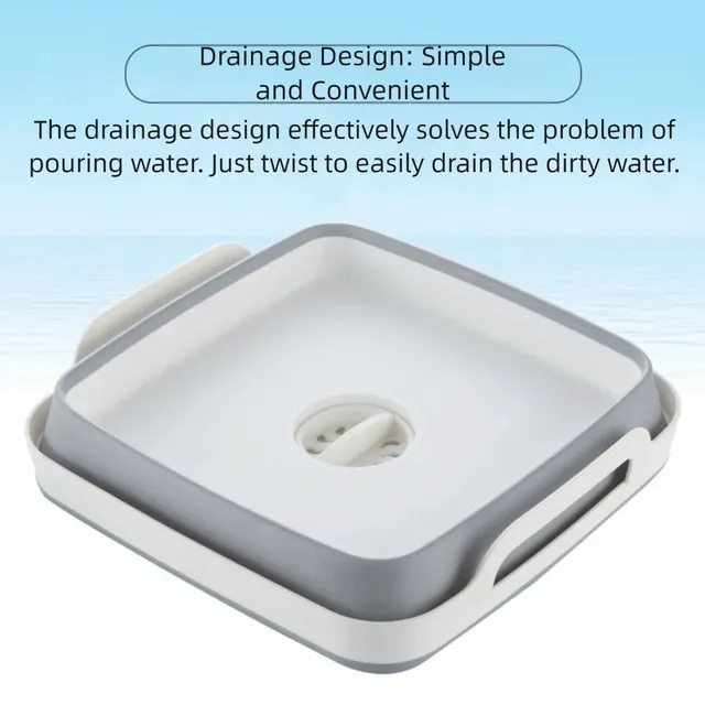 Bassin pliable grande capacité silicone souple PP TPR… – vue 2
