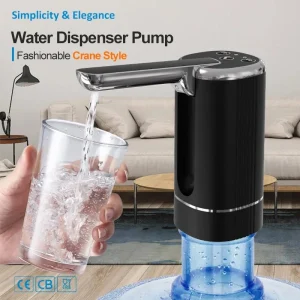 Distributeur de pompe à eau électrique intelligent, pompe à eau automatique pour la maison et l’extérieur, pour grandes carafes d’eau, bouteilles, facile à installer et à utiliser Distributeur de pompe à eau électrique intelligent, pompe à eau automatique pour la maison et l’extérieur, pour grandes carafes d’eau, bouteilles, facile à installer et à utiliser