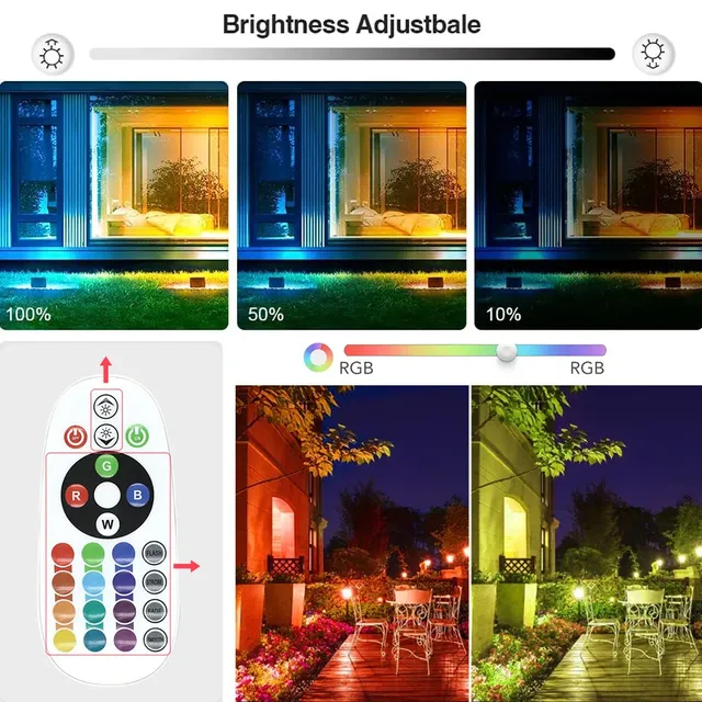 RGB projecteur extérieur LED réflecteur AC220V… – vue 4