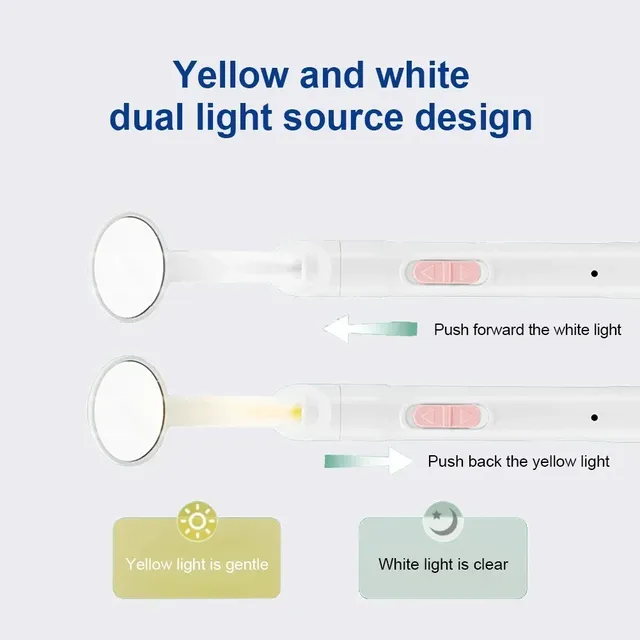 Miroir buccal dentaire à éclairage LED – vue 4
