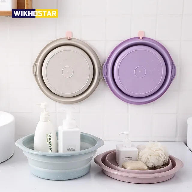 WIKHOSTAR bassin pliant Portable lavabo pliable seau…