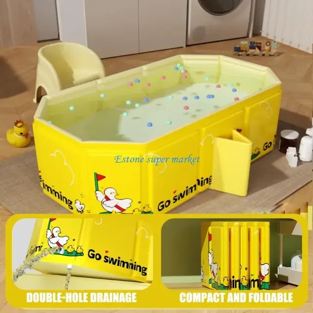 Baignoire pliable bébé PVC compacte rangement portable… – vue 5