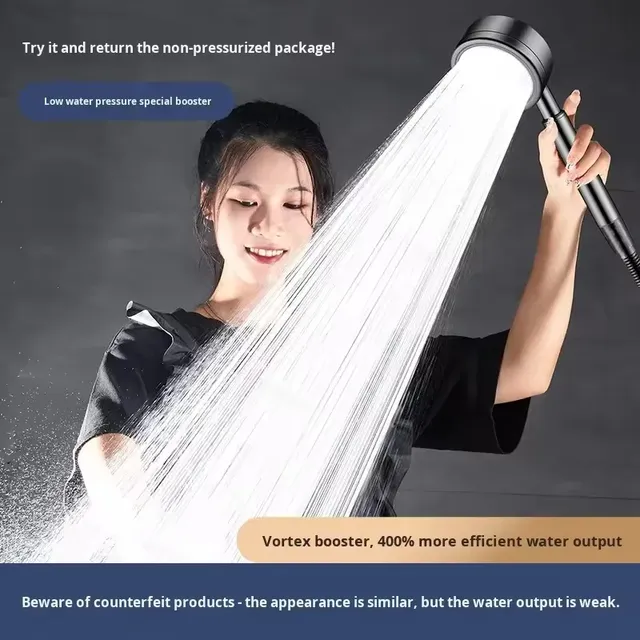 Pommeau de douche à haute pression en acier inoxydable 304 – vue 4