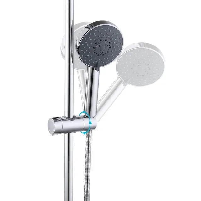 Support coulissant réglable rotatif plastique ABS chrome… – vue 6