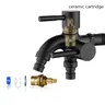 Robinet mural acier inoxydable 304 brossé double sortie… – vue 6