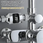 LED affichage numérique de la température de la douche thermomètre à eau moniteur en temps réel robinet soins de bébé compteur intelligent accessoires de salle de bain