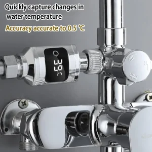 LED affichage numérique de la température de la douche thermomètre à eau moniteur en temps réel robinet soins de bébé compteur intelligent accessoires de salle de bain