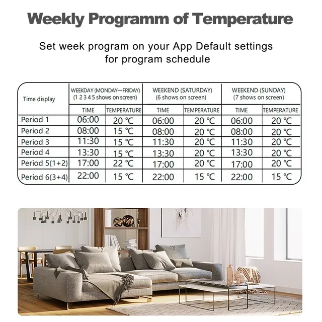 Thermostat intelligent mural ultramince tactile… – vue 6
