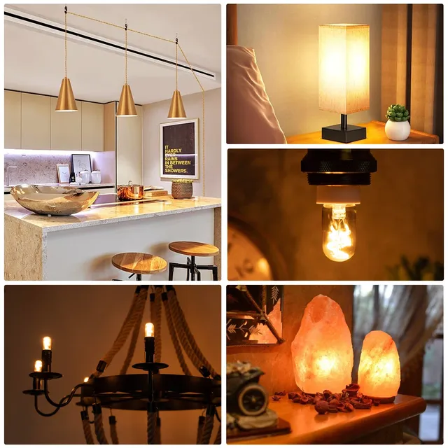 Ampoule LED à filament spiralé Edison T22 E14 – vue 2