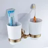 Accessoires de salle de bains en laiton Antique – vue 3