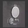 Miroir cosmétique pliant en laiton LED – vue 2