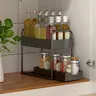 Organisateur cuisine deux niveaux coulissant rangement… – vue 4