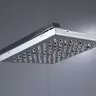 Ensemble de robinets de douche chromés argent pluie – vue 4