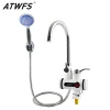 ATWFS 3000W chauffe-eau sans réservoir robinet douche robinet électrique instantané chauffage eau chaude pour cuisine et salle de bain ATWFS 3000W chauffe-eau sans réservoir robinet douche robinet électrique instantané chauffage eau chaude pour cuisine et salle de bain