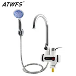 ATWFS 3000W chauffe-eau sans réservoir robinet douche robinet électrique instantané chauffage eau chaude pour cuisine et salle de bain