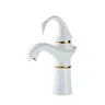 Tuqiu robinet de grand bassin or blanc cygne robinet en… – vue 7