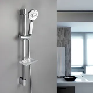 Barre coulissante de Rail de douche avec porte-savon