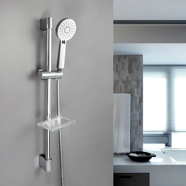Barre coulissante de Rail de douche avec porte-savon