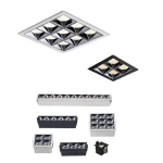 Plafonnier encastrable LED COB orientable intensité variable AC110V AC220V 4W 12W 16W 20W 36W 40W Ra92