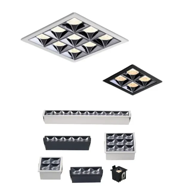 Plafonnier encastrable LED COB orientable intensité…