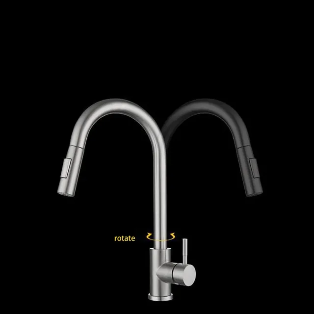 Robinet extractible de cuisine en acier inoxydable – vue 5