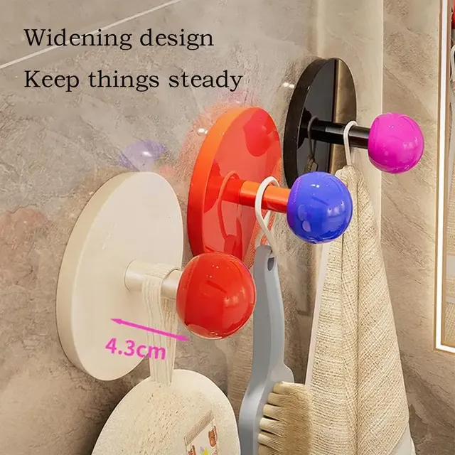 Crochets muraux adhésifs pour Robe de salle de bain – vue 2