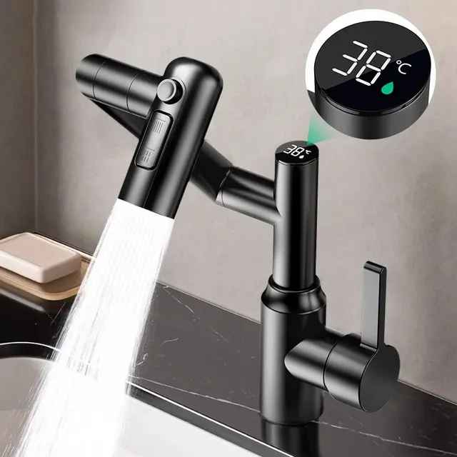 Robinet de lavabo LED à affichage numérique 360 °… – vue 3