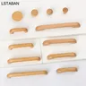 Poignée d'armoire de cuisine en bois massif vernis en… – vue 3