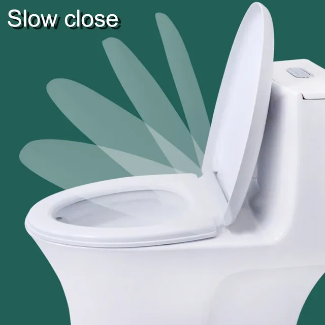 Couvercle de siège de toilette universel à fermeture lente – vue 3
