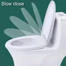 Couvercle de siège de toilette universel à fermeture lente – vue 3