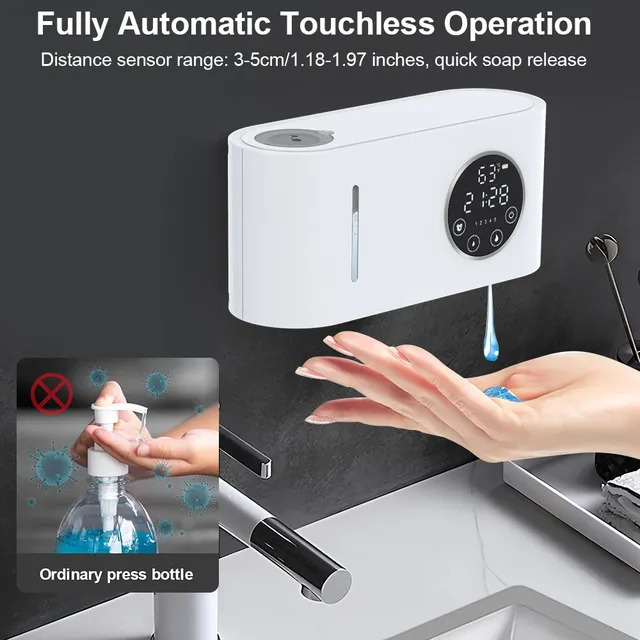 Distributeur automatique savon mural capteur infrarouge… – vue 3