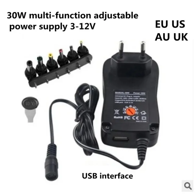 Adaptateur AC/DC 3V 4.5V 5V 6V 7.5V 9V 12V 2A/2.5A – vue 2