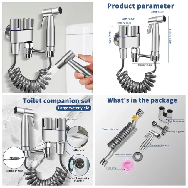 Robinet en acier inoxydable pistolet de pulvérisation… – vue 4