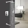 Ensemble de douche chromé