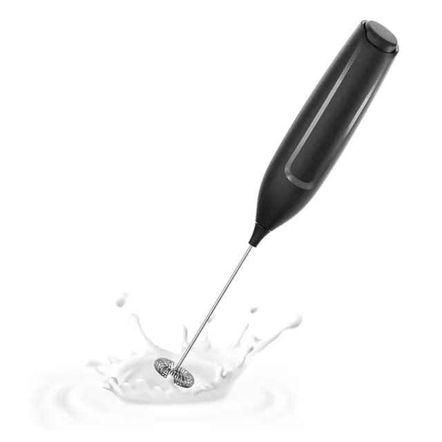 Mousseur lait portable batterie électrique fouet acier… – vue 4