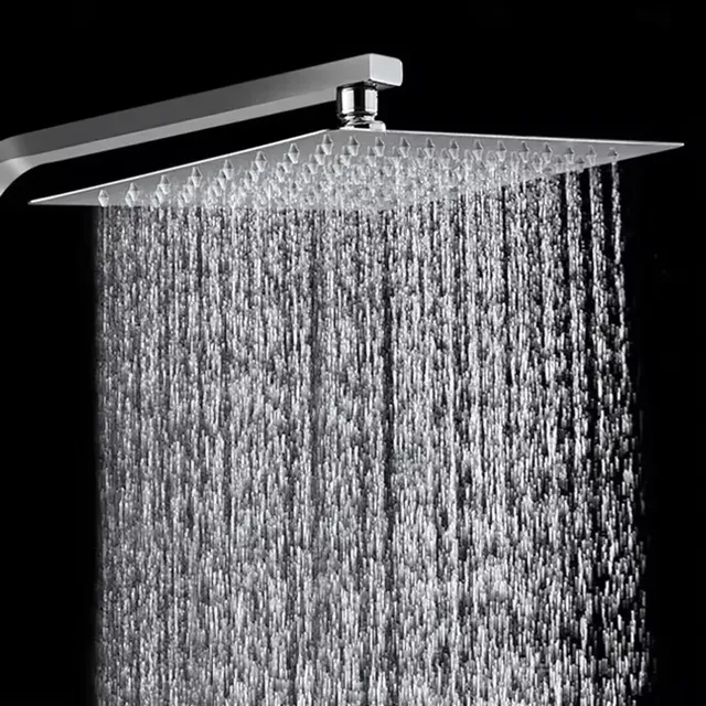 Pommeau de douche à effet de pluie 12/10/8 pouces