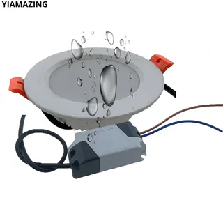 Dimmable LED Downlight 220V 110V blanc IP67 extérieur étanche IP65…
