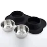 Double bol antidérapant pour chien avec tapis en Silicone – vue 6