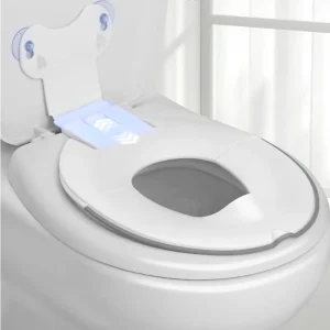 Siège de toilette pliable pour enfants, siège de pot rabattable et assis, se fixe aux toilettes, gain de place en toute sécurité, convient à la plupart des toilettes Siège de toilette pliable pour enfants, siège de pot rabattable et assis, se fixe aux toilettes, gain de place en toute sécurité, convient à la plupart des toilettes