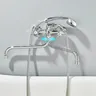 Robinet mural baignoire douche chrome alliage zinc… – vue 3