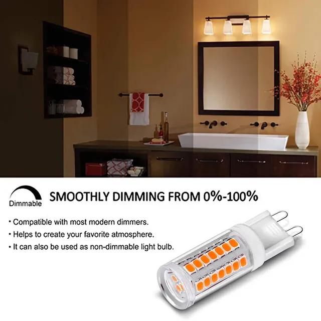 Ampoule LED G9 à intensité variable – vue 4