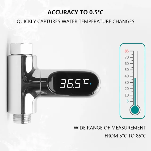 Thermomètre de douche pour robinet – vue 5