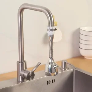 Buse haute pression Flexible à 360 degrés, économie de douche, connecteur de robinet en acier inoxydable, tête de robinet anti-éclaboussures réglable pour cuisine