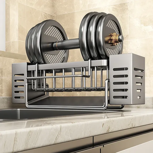 Support de rangement pour évier de cuisine en acier… – vue 6