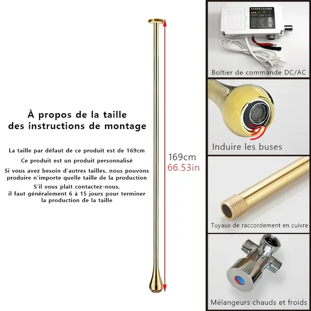 Robinet de salle de bains à Induction moderne – vue 3