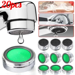 Robinet aérateur économie d&rsquo;eau aérateur salle de bains robinet barboteur bec Net barboteur fleur douce bouche d&rsquo;eau fleurs robinet crépine