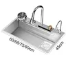 Robinet cascade d'évier de cuisine Nano brossé… – vue 6
