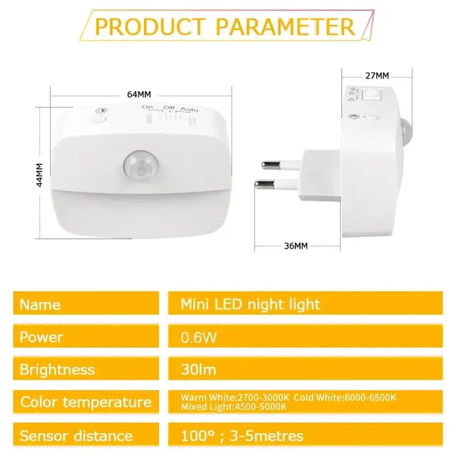 Détecteur de mouvement LED sous-meuble lumière prise… – vue 2